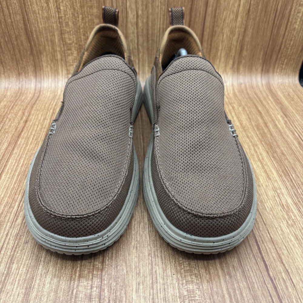 Skechers Classic Fit Slip On Loafers Mens Size 13 Brown Air Cooled Memory Foam - Picture 2 of 8